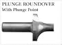 1/4r Carbide Tipped Plunge Round Over Router Bit