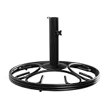 ACE Hardware-park Benchesinnova 28580MB Living Accents Wrought Iron Round Umbrella Base 18...