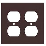 Cooper Wiring 2G Standard Brwn Duplex Recpt Plate 2150B-BOX
