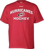 NHL Carolina Hurricanes Authoritative Red Short Sleeve Tee (Red, X-Large)