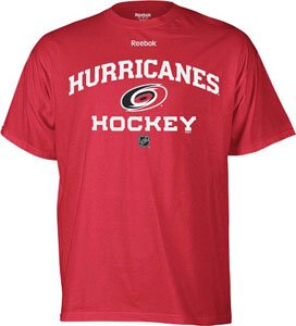 NHL Carolina Hurricanes Authoritative Red Short Sleeve Tee (Red, Large)