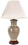 Frederick Cooper FTZ078S1 Fuenta Sultana 2 Light Table Lamp in Brown & Torqouise Cloisonne