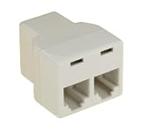 Leviton C0280-W 4-conductor In-Line duplex Cord Coupler, White
