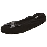 Isotoner Double Bow Terry Ballet Slippers Outdoor Sole
