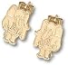 Alabama Crimson Tide 1/2 Al Elephant Post Earrings - Sterling Silver Jewelry