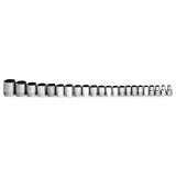WILLIAMS 3/8" DR STD SOCKET SET 12-PT 20 PCS (MSB-20RC) 3/8"ドライブ ソケットセット 12角 20個 JHWMSB-20RC