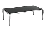 Premier Housewares Coffee Table with Nickel Plated Legs and Black Tempered Glass, 41 cm x 131 cm x 66 cm 31Xn1D5xoLL. SL160