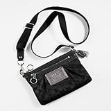 NEW AUTHENTIC COACH POPPY SIGNATURE SWINGPACK MESSENGER CROSSBODY BAG (Silver/Black)