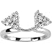 Gorgeous! Women's 14k White-gold (3/4CTTW ) Moissanite Solitaire Enhancer. Also available in Yellow-gold