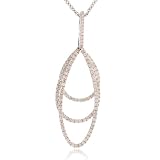 18kt White Gold Diamond Triple Drop Necklace (1.15 ct. tw.)