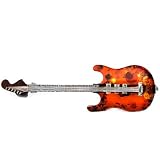 Honey Amber Sterling Silver Electric Guitar Brooch