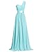 Get Bridesmaid Dress 1-2 Days From Fashion Plaza One-Shoulder Chiffon D0126