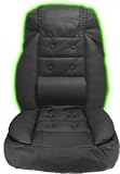 Neon Lighted Racing Universal Bucket Seat Cover - Black/Green