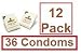 Unidus Long Love Condoms 12 Pack = 36 Condoms