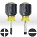 Klein Slotted/Phillips Screwdriver Set Stubby 2 Pc