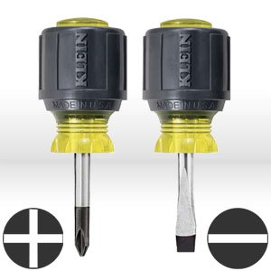 Klein Tools 85071 2-Piece Stubby Screwdriver Set