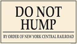 Do Not Hump Porcelain Refrigerator Magnet