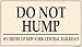 Do Not Hump Porcelain Refrigerator Magnet