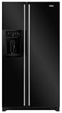 Jenn-Air JSD2697KEY 25.6 cu. ft. Freestanding Side-by-Side Refrigerator with Elevator Shelves, External Ice/Water Dispenser and Floating Glass Doors: Black