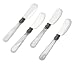 Rosanna Pearlized White Napoleon Pate Knives, Set of 4