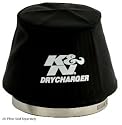 K&N Air Filter Wrap : DRYCHARGER; RU-5163, BLACK - Part No. RU-5163DK