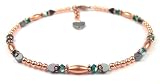 May Emerald Handmade Copper Birthstone Beaded Anklets
