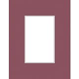 Savage ProMatte, Single 8 x 10 Photo Mat with 5 x 7 Opening, Bevel Cut, Acid Free, Single Color: Merlot