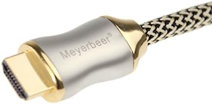 Meyerbeer® (1.5M/4.9 Ft) High Speed HDMI 1.4 Cable Professional 3D - 4K Ultra HD - Full HD 1080p Audio Return Channel (ARC) Video Signal High performance with Ethernet - Gold-plated connectors