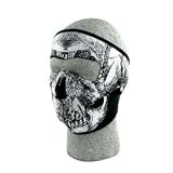 Neoprene Full Face Mask - Glow in the Dark Skull