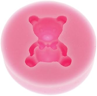GONGXI 3D Bear Food Grade Fondant Silicone Mold for Candy Polymer Clay