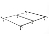 King, California King or Queen Metal Bed Frame with Glides
