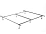King, California King or Queen Metal Bed Frame with Glides