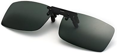 HaoMing Men's Polarized Clip-on Flip up TAC Lens Sunglasses Glasses