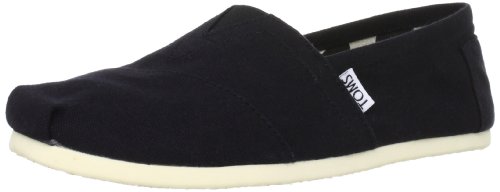 Toms Shoes Mens Black Canvas Slip on Espadrille Shoes Black UK 10
