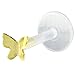 Butterfly 14K Gold Plated & Bioplast Tragus Butterfly 14K Gold Plated & Bioplast Tragus