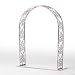 Silver Metal Wedding Arch Cake Topper or Centerpiece