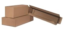 The Packaging Wholesalers 10 x 4 x 4 Inches Shipping Boxes, 25-Count (BS100404)

