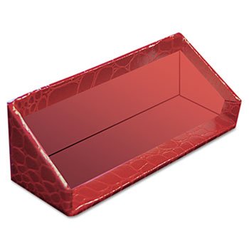 Aurora ProFormance Business Card Holder, Red, 1 5/8 x 1 3/4 x 4 1/8