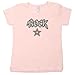 Rock Star Black & Silver on Short Sleeve Toddler Fine Jersey T-shirt