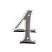 Brady 1600-4,  Aluminum Embossed Numbers & Letters , 3" Height, Silver, Legend "4"  (10 per Package)