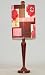 Red, Green and Brown Floral Print Shaded Reddish Brown Table Lamp