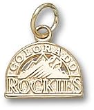 Colorado Rockies Club Logo 5/16" Sterling Silver Charm/Pendant