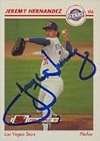 Jeremy Hernandez, Las Vegas Stars - Padres Affiliate, 1991 Line Drive Pre-Rookie Autographed Card