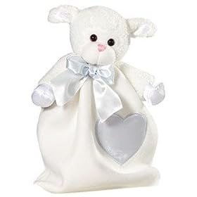 Click here to buy Dakin Lovie White and Blue Lenny Lamb Character Blanket
