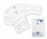 Gerber Unisex White 2 Pack Long Sleeve Side Snap Shirt