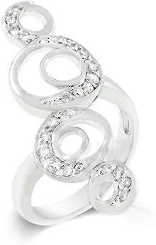 GT Design Crescent Moon Circle Ring