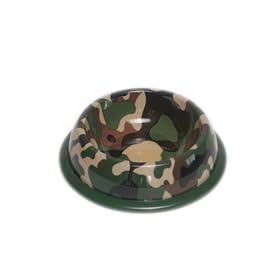 Designer patterned plastic pet bowl, with innotative dual-layer structure to prevent the graphics from fading or being scrached off. Dish washer safe. Wide base and rubber feet for no-slipping & no-tipping.