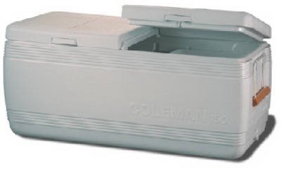 Coleman 150-Quart Cooler Marine with Rope Handles (White)