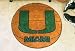 NCAA MIAMI HURRICANES BASKETBALL SHAPED DOOR MAT RUG