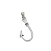 Sterling Silver Fish Hook Barbed Fishing Hook Pendant